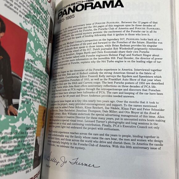 Porsche Panoramic Hardcover Bounded Magazines Vintage 1985 July-Dec & 30th Anni - Picture 12 of 12
